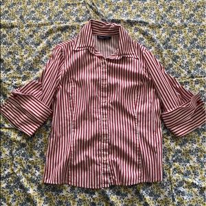 Vintage Striped Button-Down Shirt